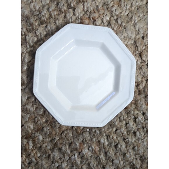6 Heritage White Bread & Butter Plates, Johnson Bros England, Octagonal EUC!! - Picture 5 of 10